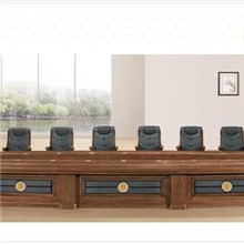 8米,2.4米紫檀木皮会议台MH-0920