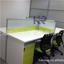 楷润办公屏风桌4人卡位简约隔断组合员工桌电脑办公桌KR-PF001