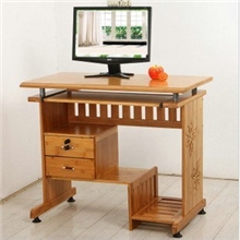 台式电脑桌楠竹电脑桌高档书房办公桌书桌台式家用桌桌特价