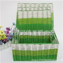 铁架套三产品，塑编铁架套三收纳盒多功能收纳篮