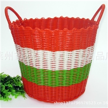 塑料洗衣篮三彩多彩脏衣篓量大优惠冰点价格