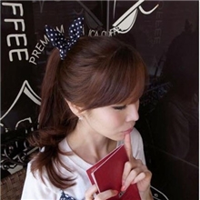 批发韩版哎呀呀小兔耳朵发圈头绳蝴蝶结头花橡皮筋发饰头饰发绳