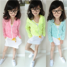 潮流童装批发秋春新款韩版女童开衫外套KIT猫夏日空调衣防晒衫