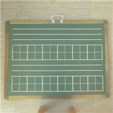 双面磁性挂式黑板小写字板绿板白板写字板拼田格绿板60X80