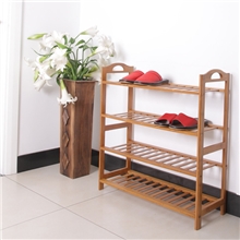 好饰家竹芝堂竹制鞋架楠竹鞋架四层