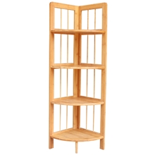 厂家直销竹制品竹家具楠竹新款角落架四层实用转角架