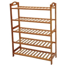 福建好饰家批发竹鞋架五层