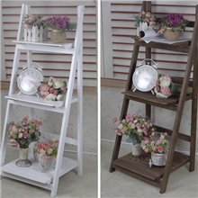 专业供应中式仿古实木户外阳台花架花盆架批发