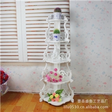 厂家直销多层木制园艺落地花架阳台移动花盆架