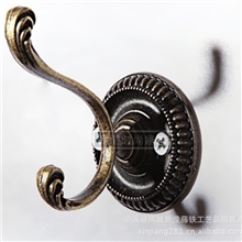 滢发铁艺浴室壁挂钩壁式衣钩毛巾架欧式风格yf397加盟