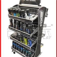 黑色酷炫【高档】化妆品金属喷塑展示架