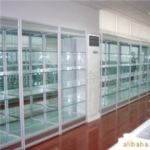 供应银色铝钛合金展示柜