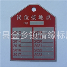 品质供应科室门牌高光合金标牌