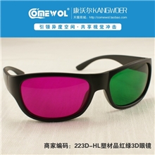 223D-HL3d眼镜电脑专用电视左右3D眼睛品红绿3d立体眼镜批发