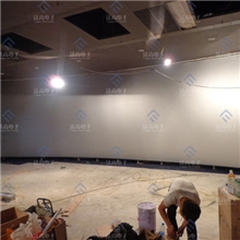 供应高品质可定制金属透声幕品质上乘经典白银火焰山影院屏幕