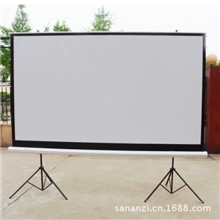 鑫鑫16:9格式150寸白塑双支架幕/投影机/投仪影幕布（含支架）