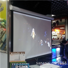 鑫鑫75寸4:3玻珠自锁幕/投影机/投影仪幕布电影银幕手动银幕