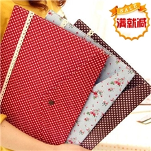 韩国创意文具批发君尚营销蕾丝小碎花布艺A4文件袋