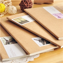 韩国复古牛皮本子/车线本/记事本情迷巴黎铁塔A5车线本