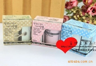 韩国胶卷抽拉信纸便条纸。