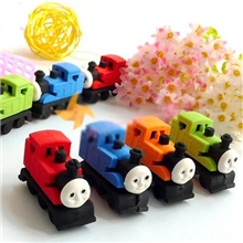 大量销售超可爱托马斯火车造型橡皮擦四色随机发小学生礼品