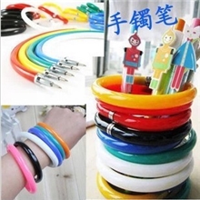 冲钻韩国可爱创意学生文具透明彩珠手镯圆珠笔手腕笔特价