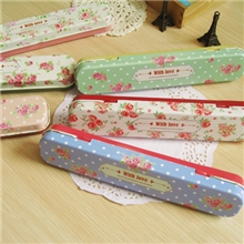 韩国文具礼品天克碎花至上励盒/铅笔盒24个/盒