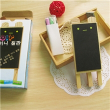 韩国文具礼品DIY小熊表情迷你小黑板/留言板带黑板擦/粉笔