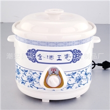 厂家供应价格低廉青花瓷电炖锅白瓷电炖锅款式新颖（图）