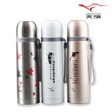 天旗子弹头保温水杯新款真空不锈钢保温杯创意保温水壶不锈钢