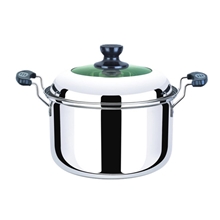 供应精品厨房用品汤锅恒能08厚美式单底高锅汤锅厂家日用百货