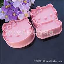 翻糖蛋糕工具hellokitty凯蒂立体翻糖饼干花模压模烘焙工具厂