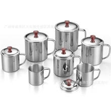 供应不锈钢口杯05厚带磁不锈钢口杯7cm-12cm