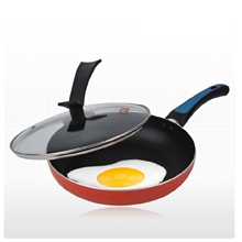 供应乐家厨不粘锅平底煎锅26CM煎蛋无烟锅煤气电磁炉通用煎盘