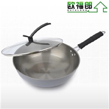 欧福郎低碳节能炒锅生铁锅传统炒锅升级版电磁炉燃气灶通用