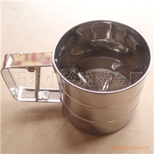 供应单层不锈钢面粉筛杯10*9.8CM筛粉器烘焙工具