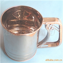 不锈钢粉筛三层过滤网,盅口直径9.5CM