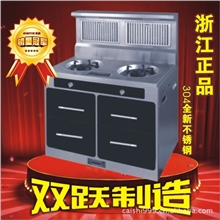 厂家直销双跃全新四门304不锈钢集成灶环保灶整机厨电