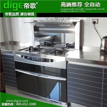 德国Dige官方正品集成灶一体灶集成环保灶全自动冰箱门优美大方