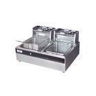 供应王子牌台式双缸双筛电炸炉