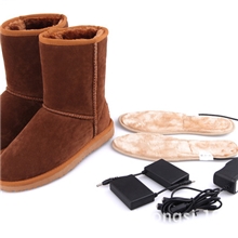 厂家直销充电发热雪地靴电暖鞋电热鞋暖脚宝