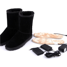 充电发热雪地靴户外电暖鞋电热鞋暖脚宝锂电池充电