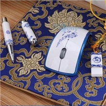 个性家居礼品青花大雅韵U盘套装新颖家居礼品广告促销礼品