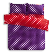 【8.15新品】色彩波点控双拼活性印花四件套芦荟棉不起球不掉色