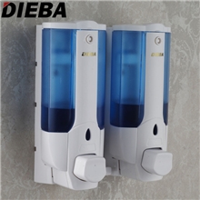 DIEBA电宝双头皂液器洗手液器浴室手动皂液盒挂壁皂液瓶经济款