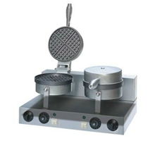 新粤海UWB-2双头华夫炉松饼机、电烤饼机休闲食品生产设备