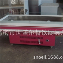 豪华冰台2.5米冰鲜台海鲜展台超市冰台不锈钢冰台定做冰台