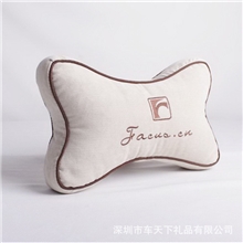 头枕颈枕灯芯绒骨头枕汽车保险赠品4S店礼赠品
