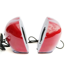 工厂批发七色炫彩迷你苹果小音箱USB台式电脑音响笔记本低音炮