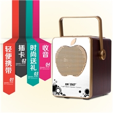 工厂批发先科迷你插卡户外音箱广场舞音响老年人晨练手提收音机